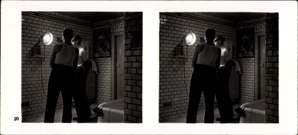 Stereo room image photo &quot;The NS model companies&quot;, III 20, No. 330, Max Schulze, optician and mechanic