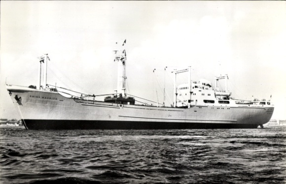 Ak vrachtschip MS Prins Maurits, Maatschappij Zeetransport, Oranje Lijn