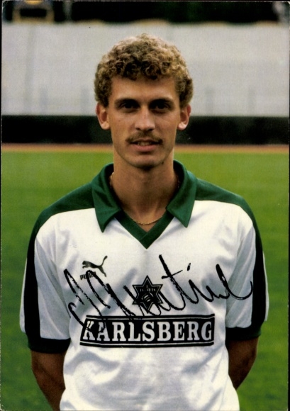 Autograph card footballer Andreas Hentrich, FC 08 Homburg, autograph