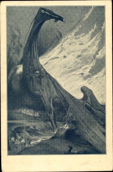 Artist Postcard Fahrenkrog, Ludwig, The Event