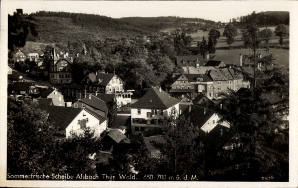 Ak Scheibe Alsbach Neuhaus am Rennweg Thüringen, Gesamtansicht