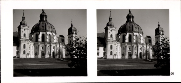 Stereo Raumbild Foto "Traditionsgau München Oberbayern" Nr. 90 Kloster Ettal