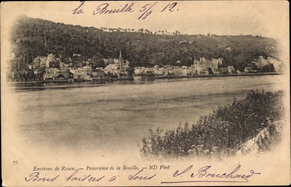 Postcard La Bouille Seine Maritime, panorama