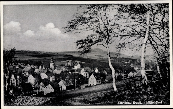 PC Zschorlau Erzgebirge, Panorama Mitteldorf