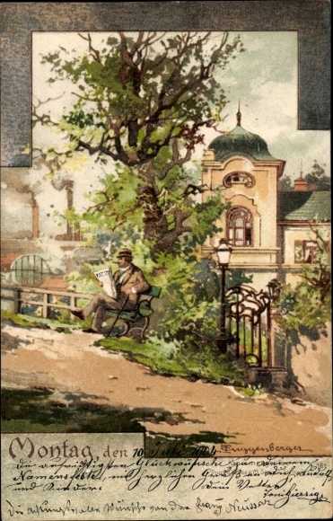 Artist PC Guggenberger, Thomas, Monday, man with newspaper on a bench