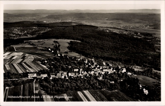 Postcard Buoch Remshalden in Baden Württemberg, aerial photograph
