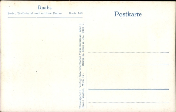 Postcard Raabs an der Thaya in Lower Austria, Burg