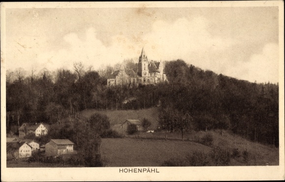 Postcard Pähl Upper Bavaria, Hohenpähl Castle, surroundings
