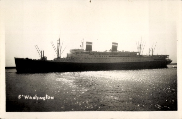 foto stoomschip SS George Washington, Verenigde Staten Lijnen