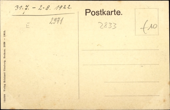 Postcard Reckum Winkelsett in Nieersachsen, school, exterior view