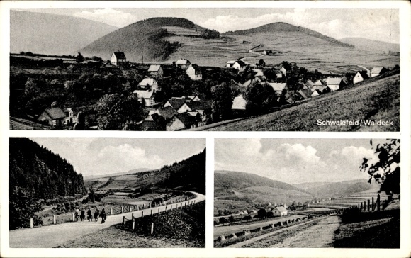 KP wiejski stempel pocztowy 16 Schwalefeld ü. Willingen, Waldeck