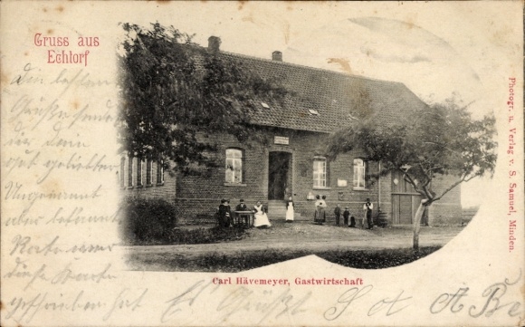 Postcard Echtorf Seggebruch in Schaumburg, Carl Hävemeyer restaurant