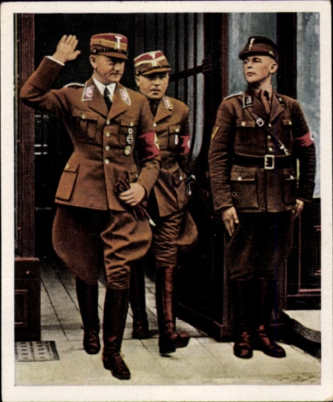 Post-war collection picture No. 241, July 1934, Chief of Staff SA Lutze, arrival in Berlin
