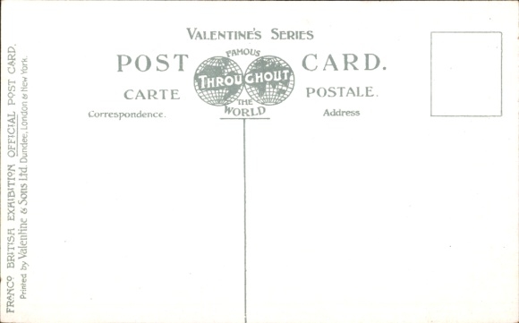 Postcard Franco-British Entente Cordiale, French-British Exhibition