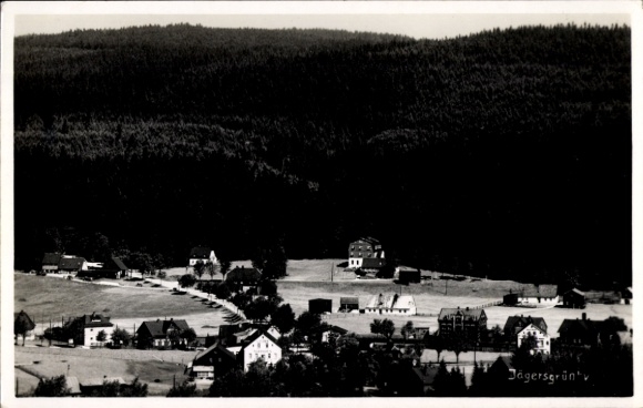 Photo Postcard Jägersgrün Tannenbergsthal in Vogtland, partial view