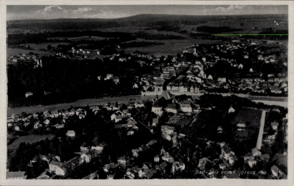 Postcard Bad Tölz in Upper Bavaria, aerial photograph