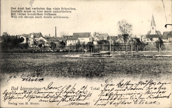 Ak Bad Lippspringe in Westfalen, Gesamtansicht