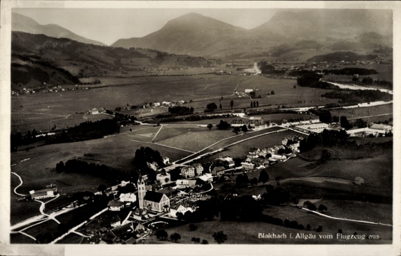 Ak Blaichach im Allgäu, Luftaufnahme