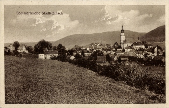 Postcard Stadtsteinach Upper Franconia, general view