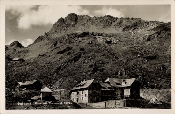 Postcard Radstadt in Salzburg, Seekarhaus with Wurmwand
