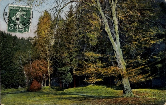 KP Bayel Aube, jesienny park ze starymi drzewami