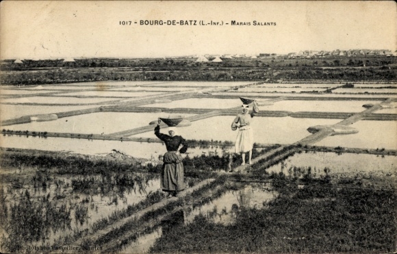 CPA Le Bourg de Batz Loire Atlantique, Marais Salants