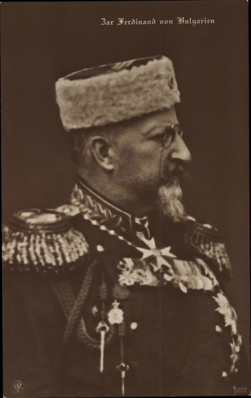 Ak, król Bułgarii Ferdynand I, portret