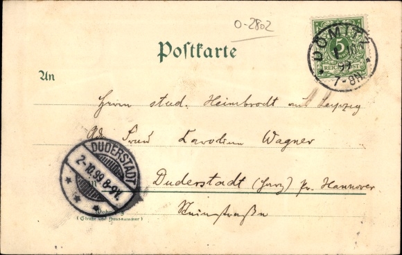 Chromo-Litho Dömitz on the Elbe, Friedrich Franz Straße, fortress, dynamite factory, church
