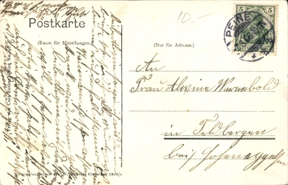 Postcard Peine in Lower Saxony, rolling mill, Martin furnace
