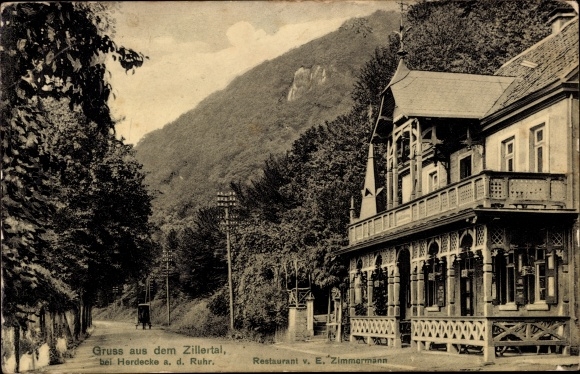 Ansichtkaart Zillertal Herdecke an der Ruhr, restaurant