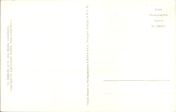 Postcard Bretzenheim an der Nahe, aerial photograph