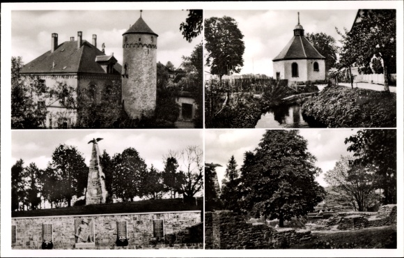 KP Osterburken w dzielnicy Neckar Odenwald, zamek, pomnik