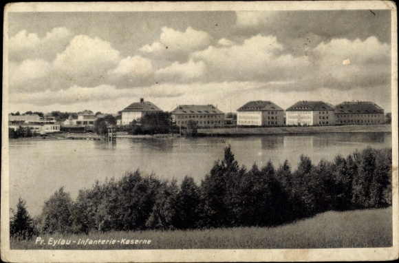 Postcard Bagrationowsk Preußisch Eylau East Prussia, Infantry Barracks