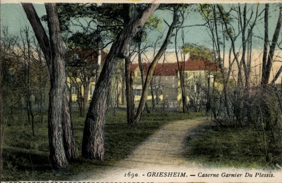 Postcard Griesheim near Darmstadt, Garnier du Plessis barracks