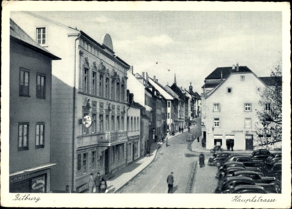 Ansichtkaart Bitburg in de Eifel, Hoofdstraat