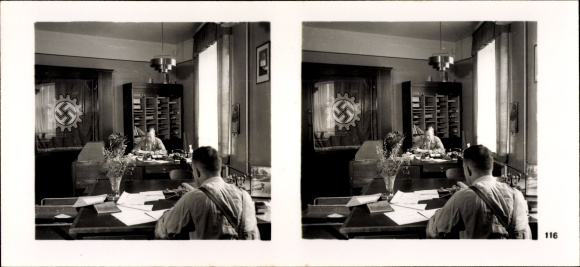 Stereo spatial image The NS model companies 1937-38 No. 426 III/116, Palatinate. Compressed yeast and fuel factory