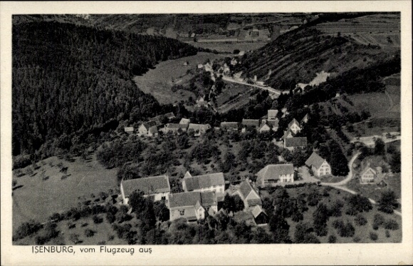 Postcard Isenburg?, aerial photograph
