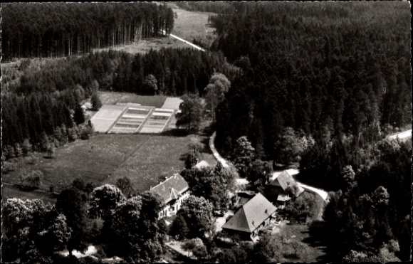 Postcard Pforzheim in the Black Forest, aerial photograph