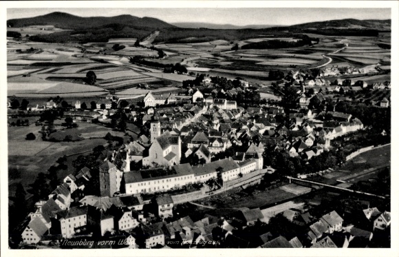 Ak Neunburg vorm Wald Opper-Palts, luchtfoto