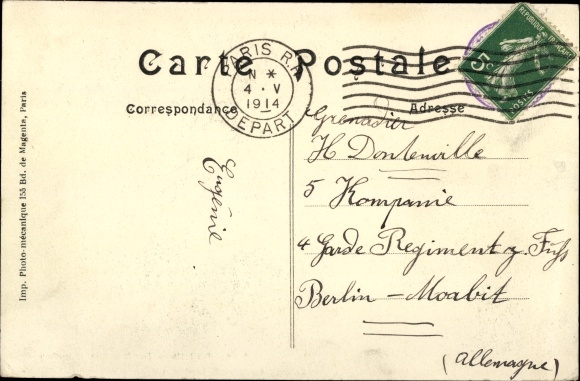 Postcard Paris, Jardin des Plantes, Pike-Snout Caimans