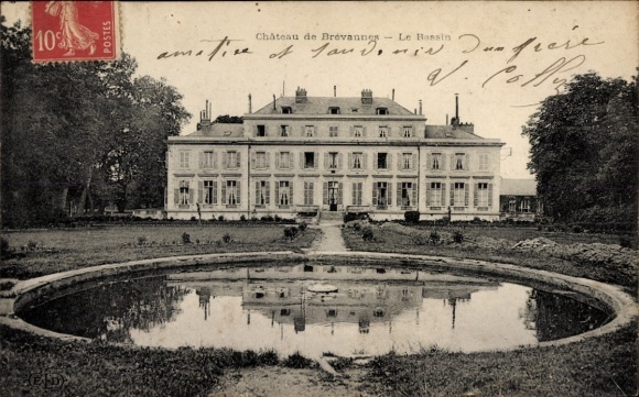 Ak Brévannes Val de Marne, Schloss, Bassin