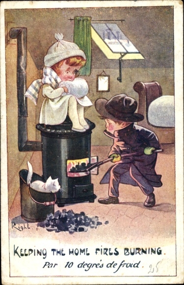 Artist PC Right, Keeping the Home Fires burning