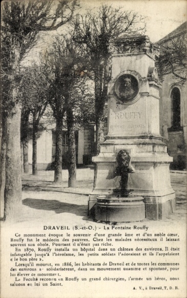 Ak Draveil Essonne, Rouffy-Brunnen