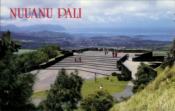Ak Honolulu Hawaï, VS, Nuuanu Pali-uitkijk