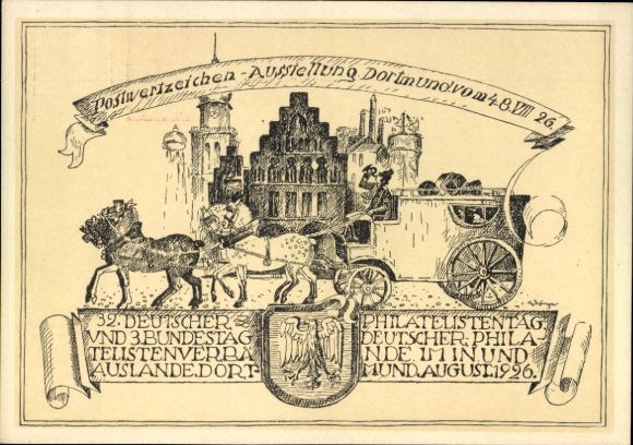 Postwaardestuk Ak PP 91 C 1 ongebruikt, 32e Filatelistendag 1926, Dortmund