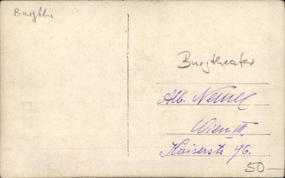 Postcard actor Carl von Zeska, Burgtheater Vienna, portrait, cigarette, autograph