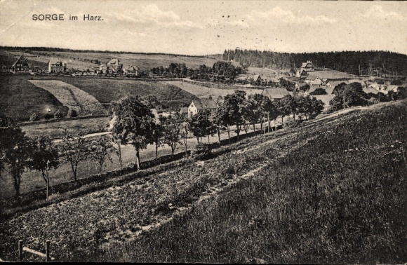 Postcard Sorge Oberharz am Brocken, general view