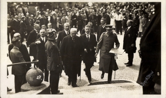 Photo PC Bad Kreuznach on the Nahe, Reich President Paul von Hindenburg, 1930