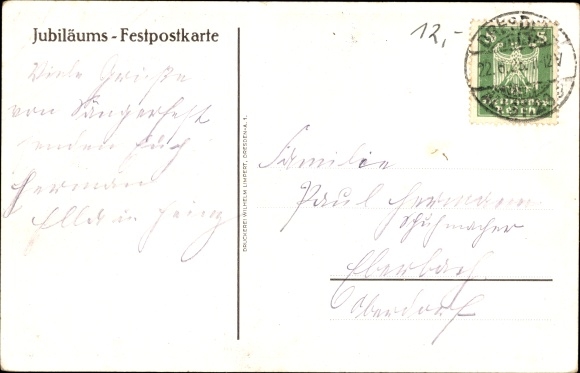 Passepartout PC Dresden, 1st Saxon Singers' Association Festival 1925, Anniversary of the Singers' Association Festival 1865