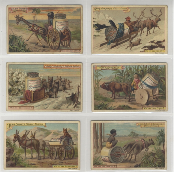 Liebig Pictures Series A 233 Puzzle Pictures X (Vehicles) 1892